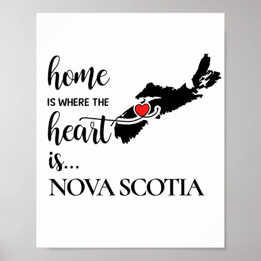 Nova Scotia thuis is waar het hart is... Poster (Voorkant)