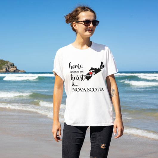 Nova Scotia thuis is waar het hart is... T-shirt