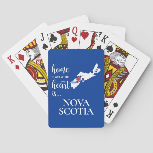 Nova Scotia thuis is waar het hart... Pokerkaarten (Achterkant)