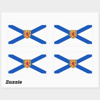 Nova Scotia Vlag Grafisch Rechthoekige Sticker