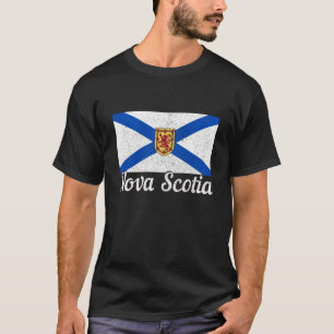 Nova Scotia Vlag trots vintage Canada Canadees T-shirt