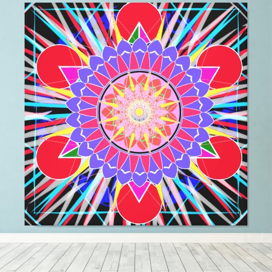 Nova ster canvas afdruk (Insitu (Houten vloer))