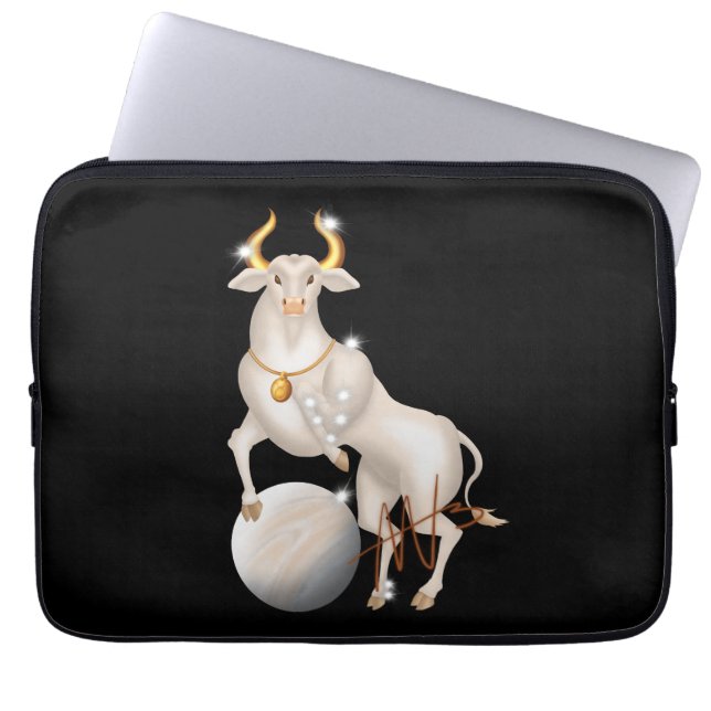 Nova Taurus Venus Zodiac Laptop Sleeve (Voorkant)