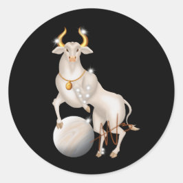 Nova Taurus Venus Zodiac Ronde Sticker