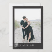 NOVA Til Death Gothic Skull Floral Save the Date Kaart (Achterkant)