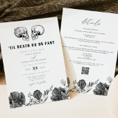 NOVA Til Death Gothic Skull Wedding Details en Kaart