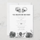 NOVA Til Death Gothic Skull Wedding Details en Kaart (Voorkant)