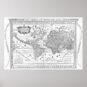 Nova Totius Terrarum Orbis Poster