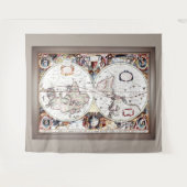 Nova Totius Terrarum Orbis van Henricus Hondius II Wandkleed (Voorkant (horizontaal))