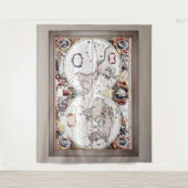 Nova Totius Terrarum Orbis van Henricus Hondius II Wandkleed (Voorkant)