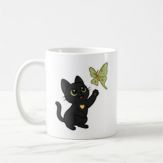 NovaCatAdventures  and Lunar Moth Frolics v2 mug Koffiemok