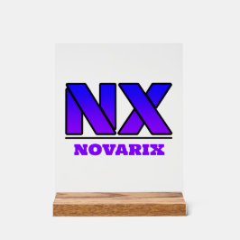 Novarix Acrylschild Logo Acryl Bord