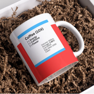 Novel Cafeïne DMEM koffie mok