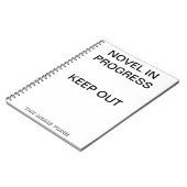 Novel in Progress-White Notitieboek (Linkerzijde)