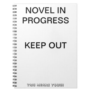 Novel in Progress-White Notitieboek