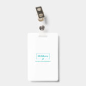 Novelty Back Stage Pass ID Badge (Arrière avec clip)