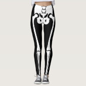 Novelty Fun Halloween Skeleton Legs Leggings (Voorkant)