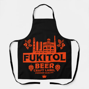 Novelty Funny Bier Label Schort