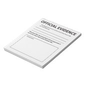 Novelty Official Evidon Funny Notepad Notitieblok (Gedraaid)