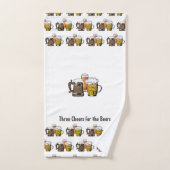 Novelty Trois Bières Cartoon personnalisable (Serviette à main)