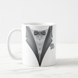 Novelty Tuxedo Tux Print Koffiemok