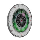 Novelty Weird Realistic Green Eyeball Bull's Eye Dartbord (Voorkant Links)