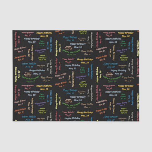 November, 10 februari Weefselpapier Tissuepapier (Voorkant)