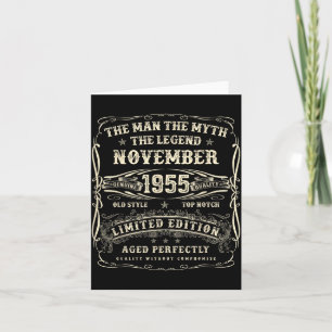 November 1955 70ste verjaardag voor mannen 70 jaar kaart
