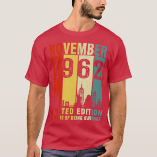 November 1962 beperkte uitgave 60 jaar van AW T-shirt