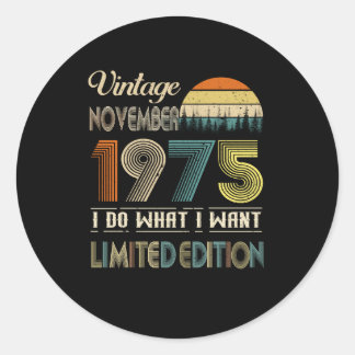  november 1975 What I Want Limited Edition Ronde Sticker