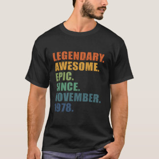 November 1978 45 jaar Mannen Vrouwen Jubileum 45th T-shirt