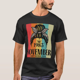 November 1983 van het meisje van Birthday Bun Happ T-shirt