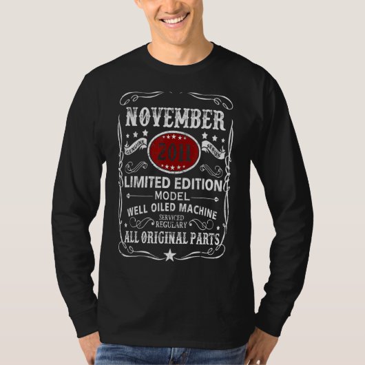 November 2011 Model Goed Geoliede Machine T-shirt (Voorkant)