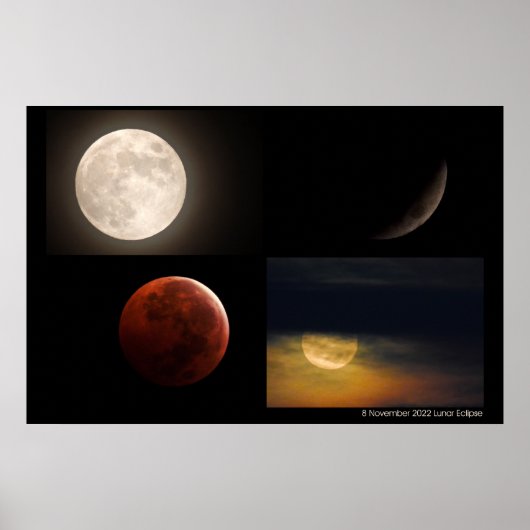 November 2022 Lunar Eclipse Poster (Voorkant)