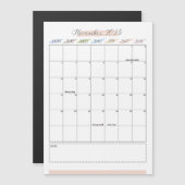 November 2025 Magnetische kalender (Voorkant / Achterkant)