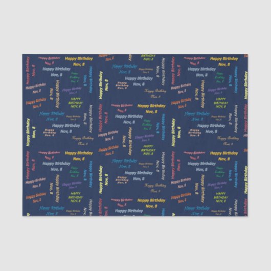 November, 8-jarige publicatie tissuepapier (Voorkant)