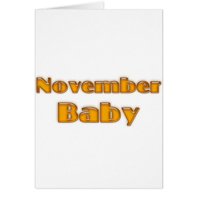 November Baby (Voorkant)