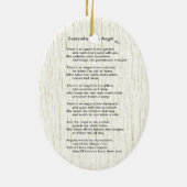 November Birthday Angel Keramisch Ornament (Achterkant)