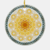 November Birthstone Citrine Mandala Ornament (Achterkant)