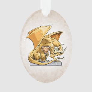November Birthstone Dragon: Topaz Ornament