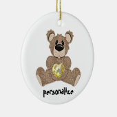 November Birthstone Teddy Bear Ornament (Rechts)