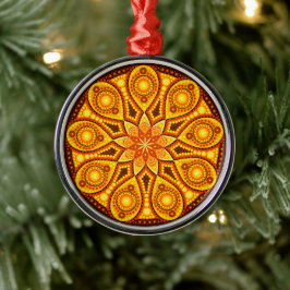 November Birthstone Topaz Mandala Ornament