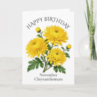 November Chrysanthemum Verjaardag