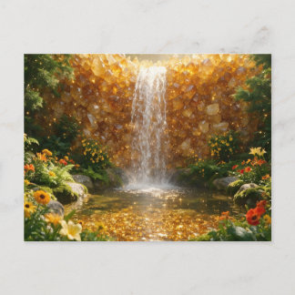 November Citrien Waterval Briefkaart