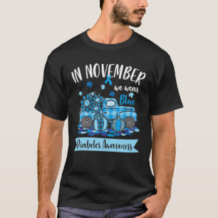 November Draag Blue Diabetes T1D Awareness Truck T-shirt