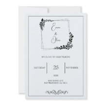 "November Elegance"  bruiloft Invitati