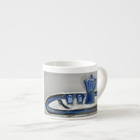 ...november espresso...kunst van Jutta Gabriel... Espresso Kop (Voorkant rechts)