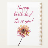 November geboorte bloem geschenken Chrysanthemum b Planner (Achterkant)