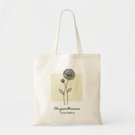 November Geboortebloem | chrysant Tote Bag