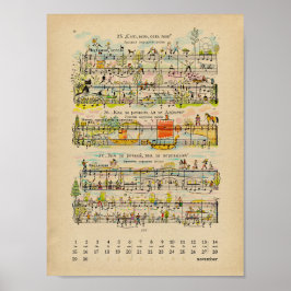 November Geluksnotities Kalender 2022 Poster